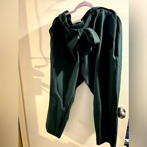 Lane Bryant Hunter Green high waist pants with belt 20